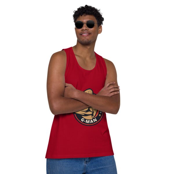 G Man Classic Logo - Men’s premium tank top - Image 10