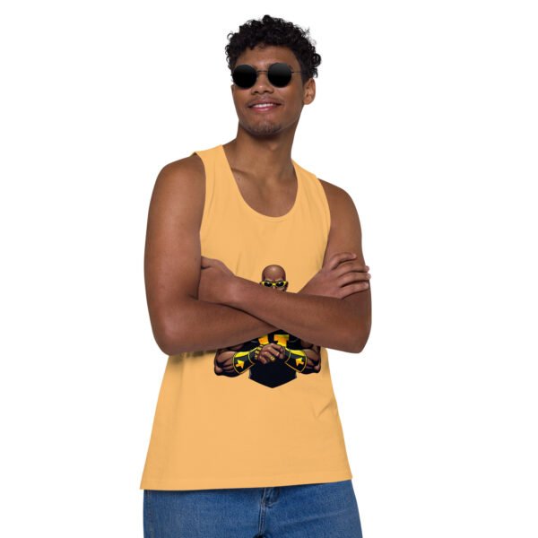 G Man Super Hero Logo - Men’s premium tank top - Image 12