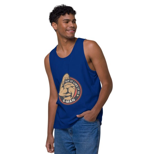 G Man Classic Logo - Men’s premium tank top - Image 7