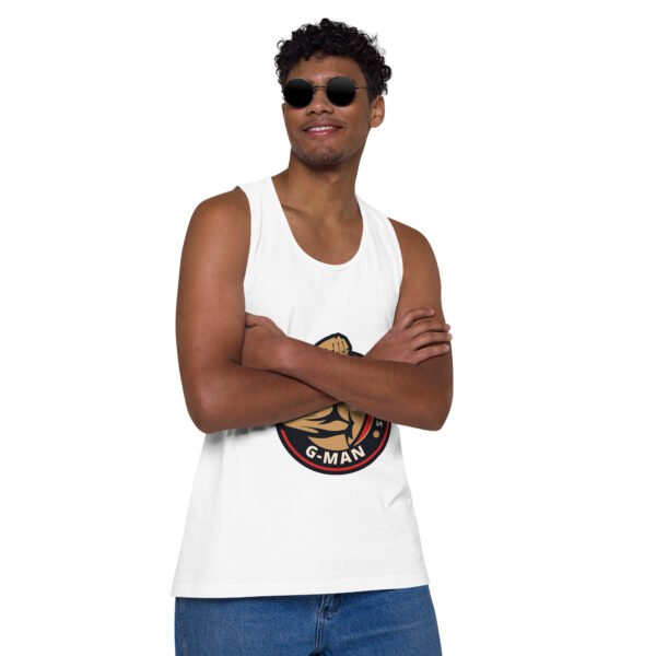 G Man Classic Logo - Men’s premium tank top - Image 50