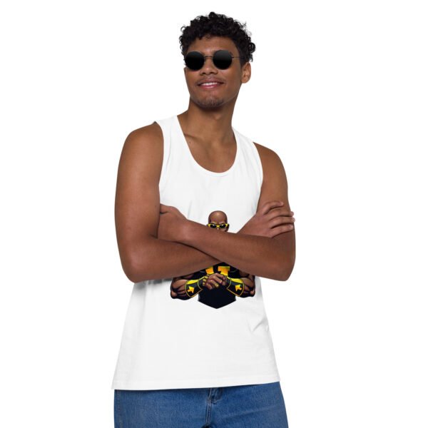 G Man Super Hero Logo - Men’s premium tank top - Image 27