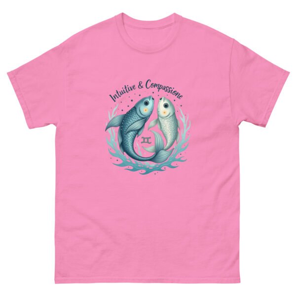 Pisces Zodiac Design - Intuitive & Compassionate Fish - Unisex classic tee - Image 3