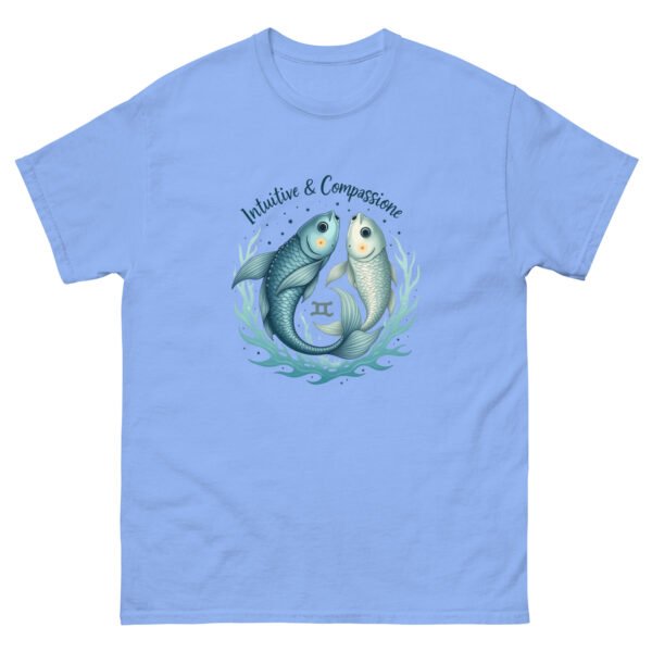 Pisces Zodiac Design - Intuitive & Compassionate Fish - Unisex classic tee - Image 5