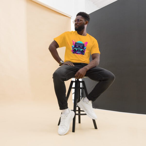 Retro Boombox - Neon 80s Music Design - Unisex classic tee - Image 13