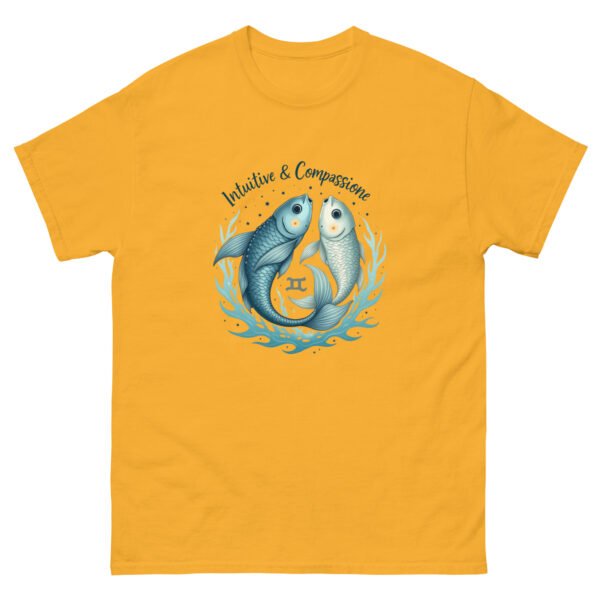 Pisces Zodiac Design - Intuitive & Compassionate Fish - Unisex classic tee - Image 7