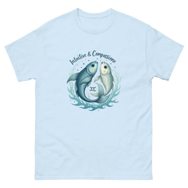 Pisces Zodiac Design - Intuitive & Compassionate Fish - Unisex classic tee - Image 13