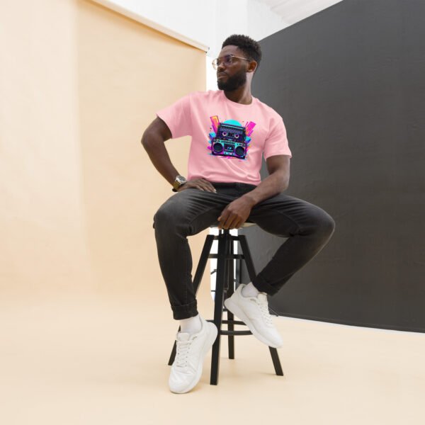 Retro Boombox - Neon 80s Music Design - Unisex classic tee - Image 19