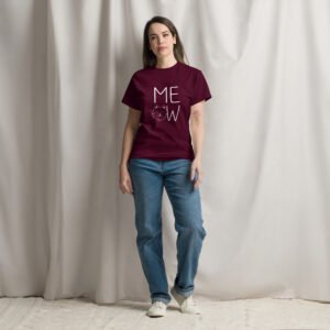 Minimalist Meow Cat Design - Unisex classic tee