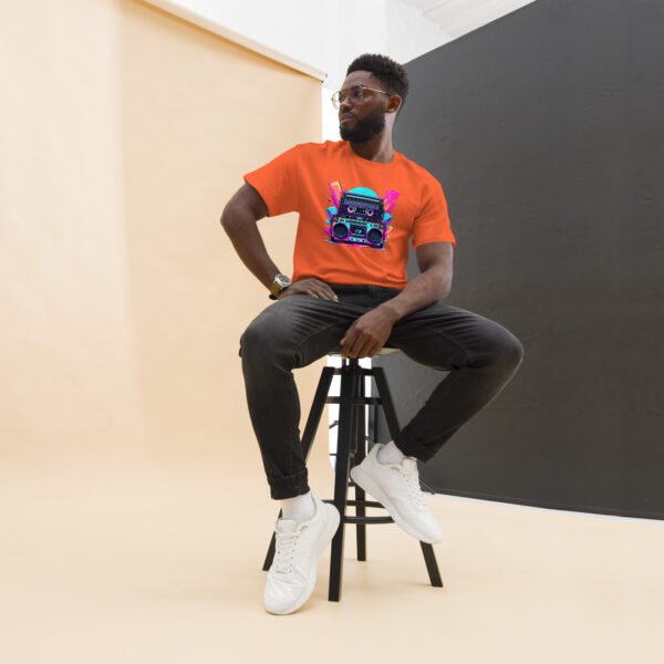 Retro Boombox - Neon 80s Music Design - Unisex classic tee - Image 9