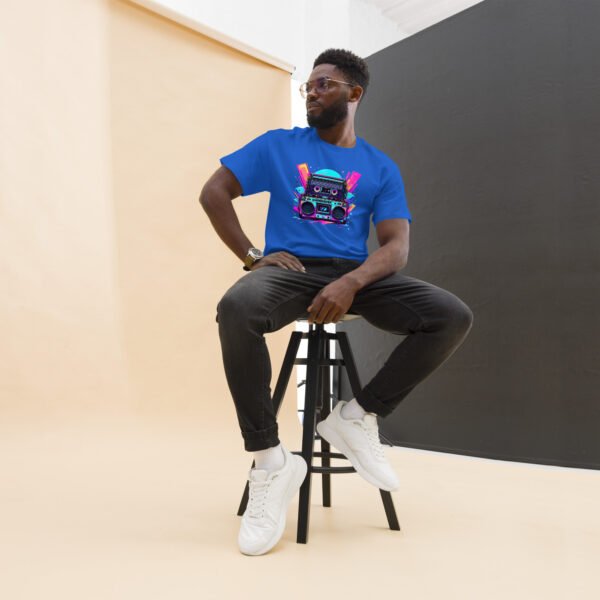 Retro Boombox - Neon 80s Music Design - Unisex classic tee - Image 7