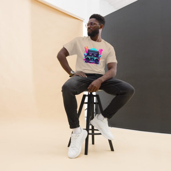 Retro Boombox - Neon 80s Music Design - Unisex classic tee - Image 15