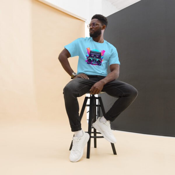Retro Boombox - Neon 80s Music Design - Unisex classic tee - Image 17