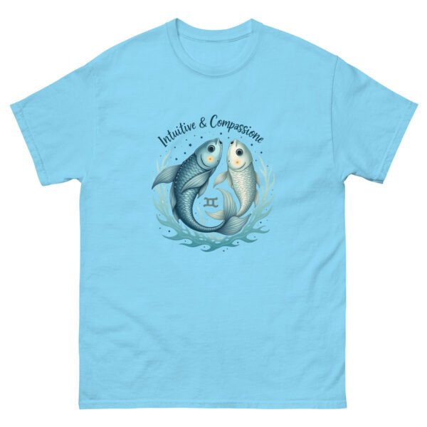 Pisces Zodiac Design - Intuitive & Compassionate Fish - Unisex classic tee - Image 11