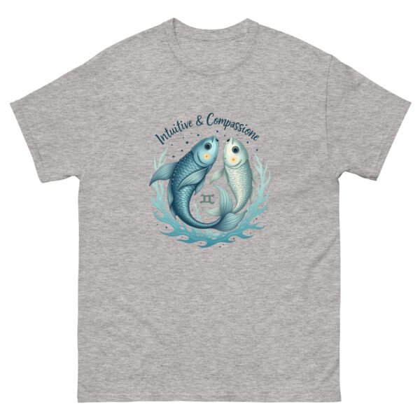 Pisces Zodiac Design - Intuitive & Compassionate Fish - Unisex classic tee - Image 9