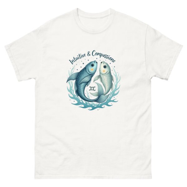 Pisces Zodiac Design - Intuitive & Compassionate Fish - Unisex classic tee - Image 15
