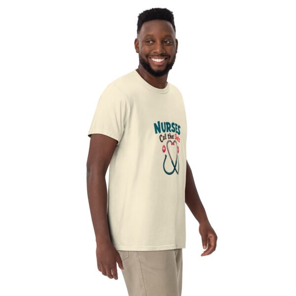 Nurses Call the Shots Stethoscope Design - Unisex garment-dyed heavyweight t-shirt - Image 15