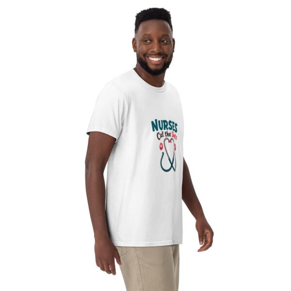 Nurses Call the Shots Stethoscope Design - Unisex garment-dyed heavyweight t-shirt - Image 19