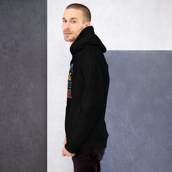 Dream Big Hustle Harder" Motivational Design - Unisex Hoodie - Image 3