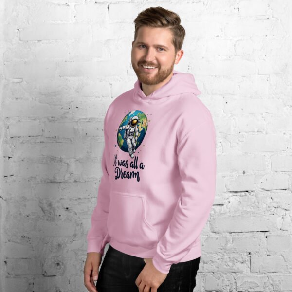 It Was All a Dream" Astronaut Floating Over Earth Design - Unisex Hoodie - Image 31