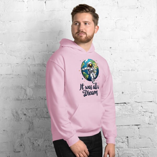 It Was All a Dream" Astronaut Floating Over Earth Design - Unisex Hoodie - Image 32