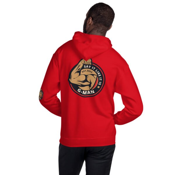 G Man Tri Logo Design - Unisex Hoodie - Image 4