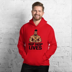 Hip Hop Lives - Bold Rap Culture Artwork - Unisex Hoodie