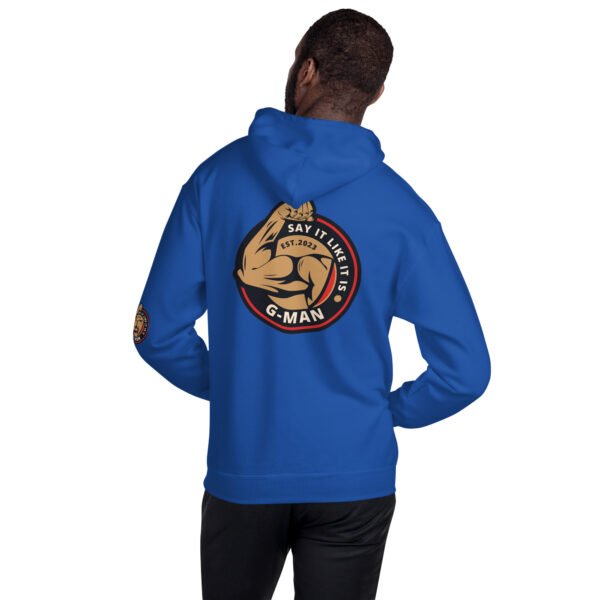 G Man Tri Logo Design - Unisex Hoodie - Image 10