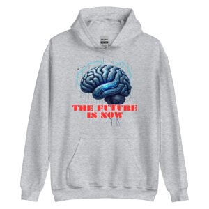 The Future is Now Digital Brain Design - Unisex Hoodie