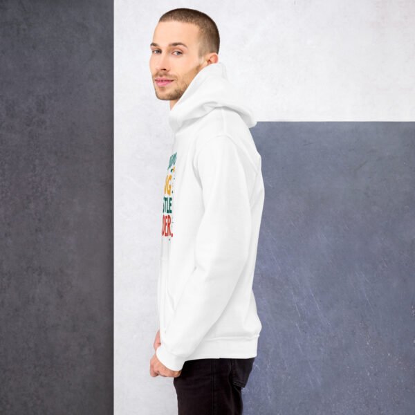 Dream Big Hustle Harder" Motivational Design - Unisex Hoodie - Image 23