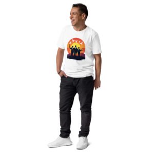 "Unity and Peace Sunset Hoodie" - Unisex organic cotton t-shirt