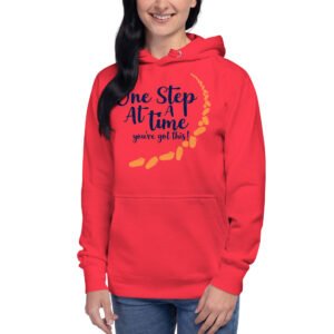 One Step At A Time" Motivational Design - Unisex Hoodie
