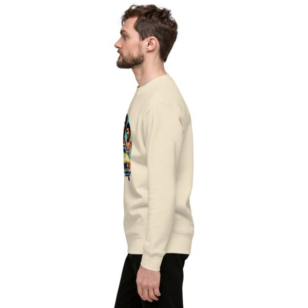 "Retro Vibes Sweatshirt with Vintage Car and Classic Style" - Unisex Premium Sweatshirt - Image 27