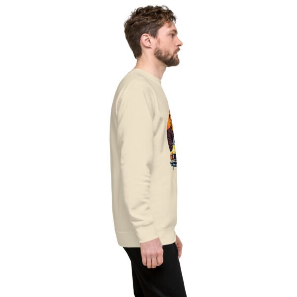 "Retro Vibes Sweatshirt with Vintage Car and Classic Style" - Unisex Premium Sweatshirt - Image 29
