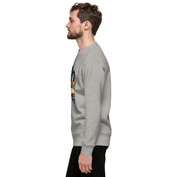 "Retro Vibes Sweatshirt with Vintage Car and Classic Style" - Unisex Premium Sweatshirt - Image 20