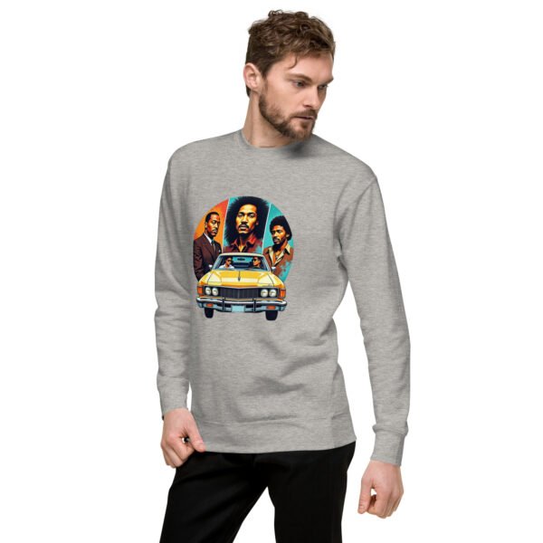"Retro Vibes Sweatshirt with Vintage Car and Classic Style" - Unisex Premium Sweatshirt - Image 21