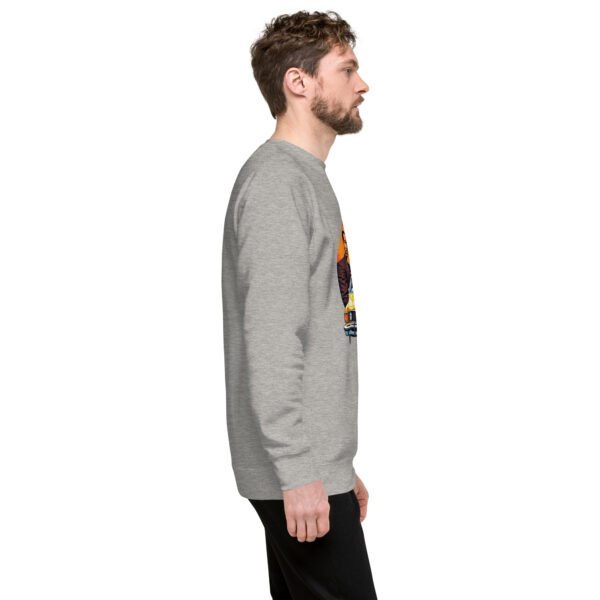 "Retro Vibes Sweatshirt with Vintage Car and Classic Style" - Unisex Premium Sweatshirt - Image 23