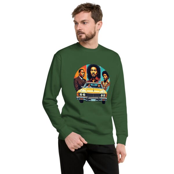 "Retro Vibes Sweatshirt with Vintage Car and Classic Style" - Unisex Premium Sweatshirt