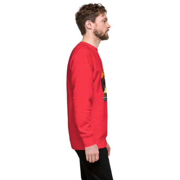 "Retro Vibes Sweatshirt with Vintage Car and Classic Style" - Unisex Premium Sweatshirt - Image 11