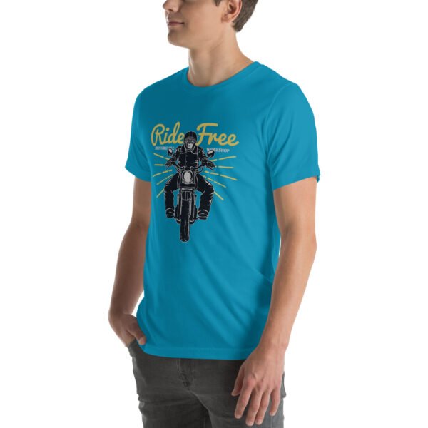 Vintage Motorcycle Rider T-Shirt – Classic Biker Tee for Adventure Lovers - Unisex t-shirt - Image 22