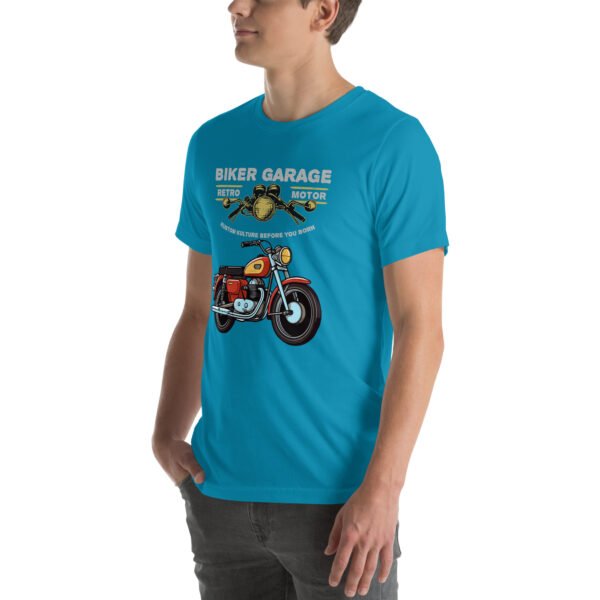 Retro Biker Garage T-Shirt – Classic Motorcycle Enthusiast Tee - Unisex t-shirt - Image 33