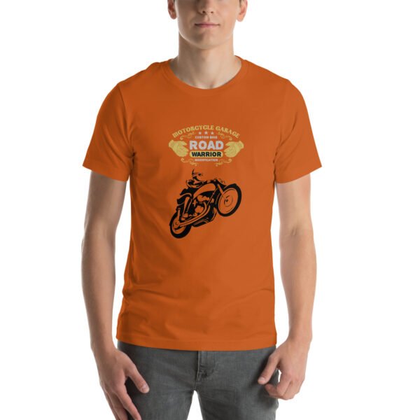 Road Warrior Motorcycle T-Shirt – Vintage Biker Apparel - Unisex t-shirt - Image 9