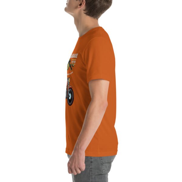 Retro Biker Garage T-Shirt – Classic Motorcycle Enthusiast Tee - Unisex t-shirt - Image 11