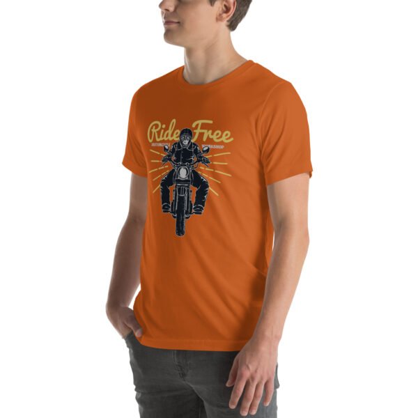 Vintage Motorcycle Rider T-Shirt – Classic Biker Tee for Adventure Lovers - Unisex t-shirt - Image 11