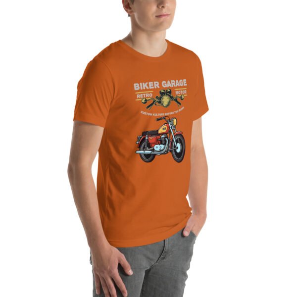 Retro Biker Garage T-Shirt – Classic Motorcycle Enthusiast Tee - Unisex t-shirt - Image 14