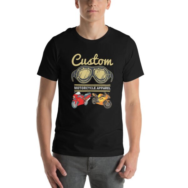 Custom Motorcycle Apparel T-Shirt – Vintage Biker Gear - Unisex t-shirt - Image 7