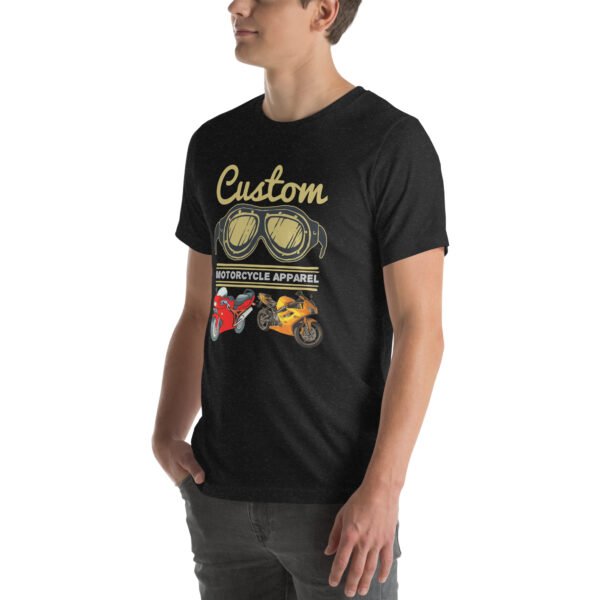 Custom Motorcycle Apparel T-Shirt – Vintage Biker Gear - Unisex t-shirt - Image 4