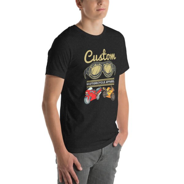Custom Motorcycle Apparel T-Shirt – Vintage Biker Gear - Unisex t-shirt - Image 6