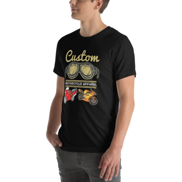 Custom Motorcycle Apparel T-Shirt – Vintage Biker Gear - Unisex t-shirt - Image 10