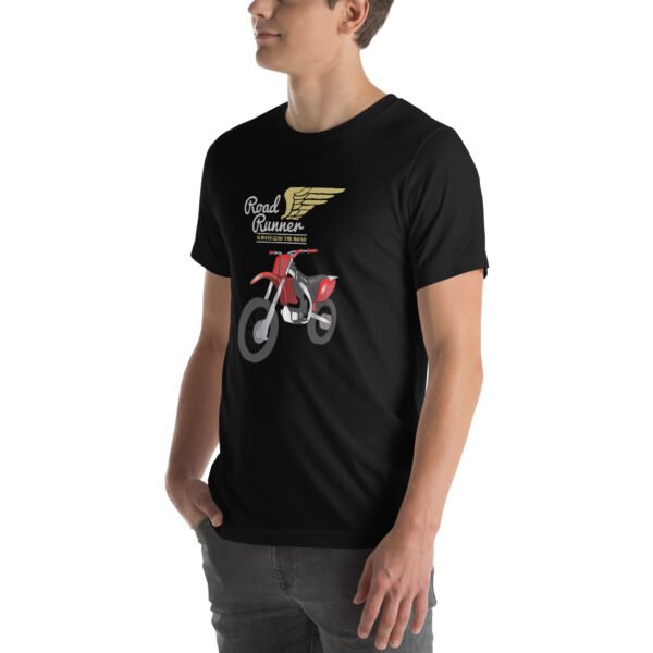 Road Runner Motorcycle T-Shirt – Dirt Bike Rider Apparel - Unisex t-shirt - Image 10