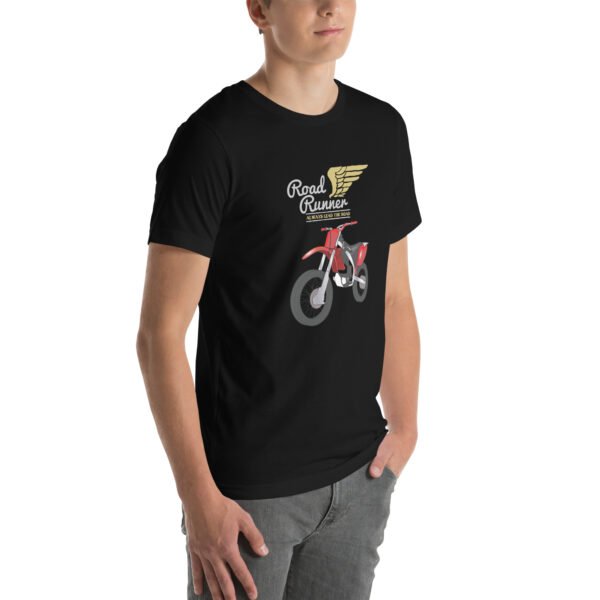 Road Runner Motorcycle T-Shirt – Dirt Bike Rider Apparel - Unisex t-shirt - Image 12